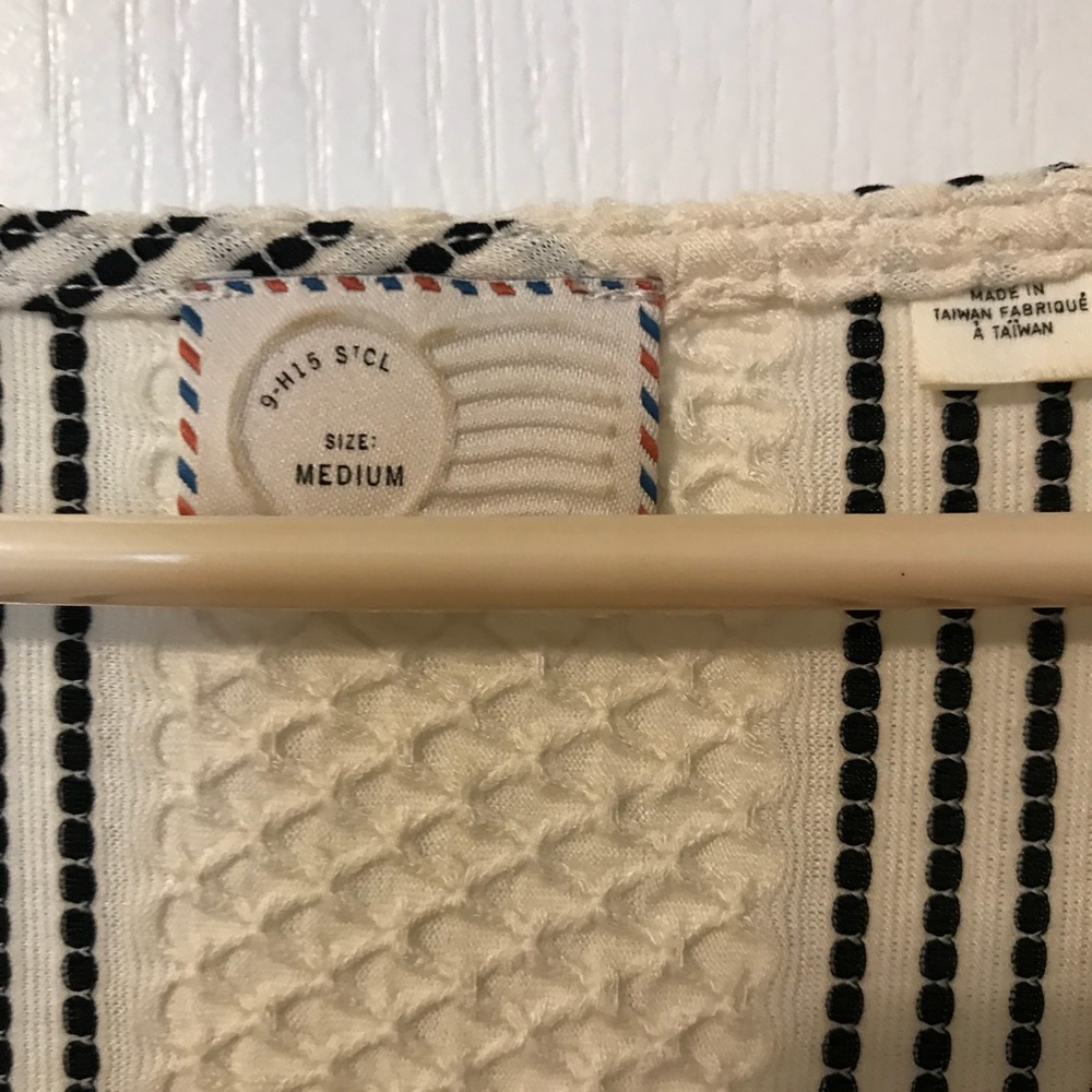 White and Black Blouse